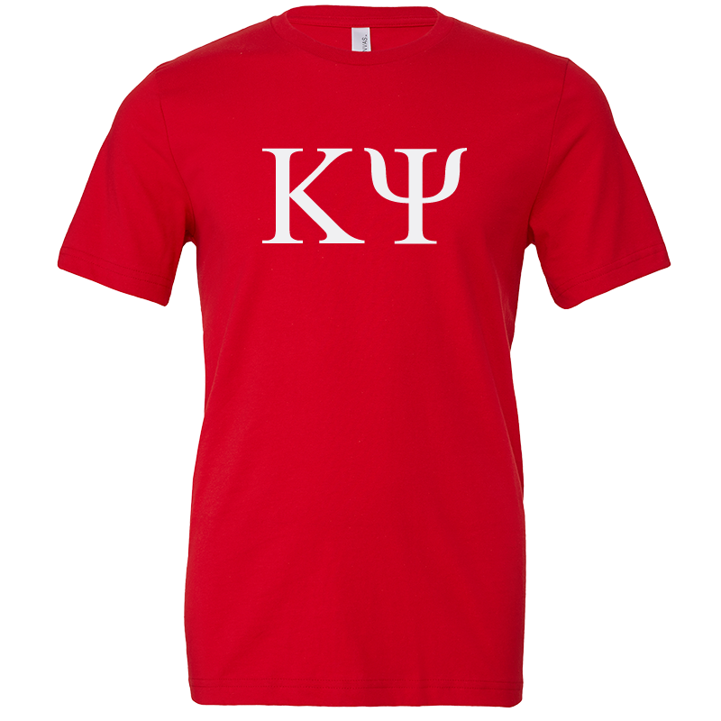 Kappa Psi Lettered Short Sleeve T-Shirts