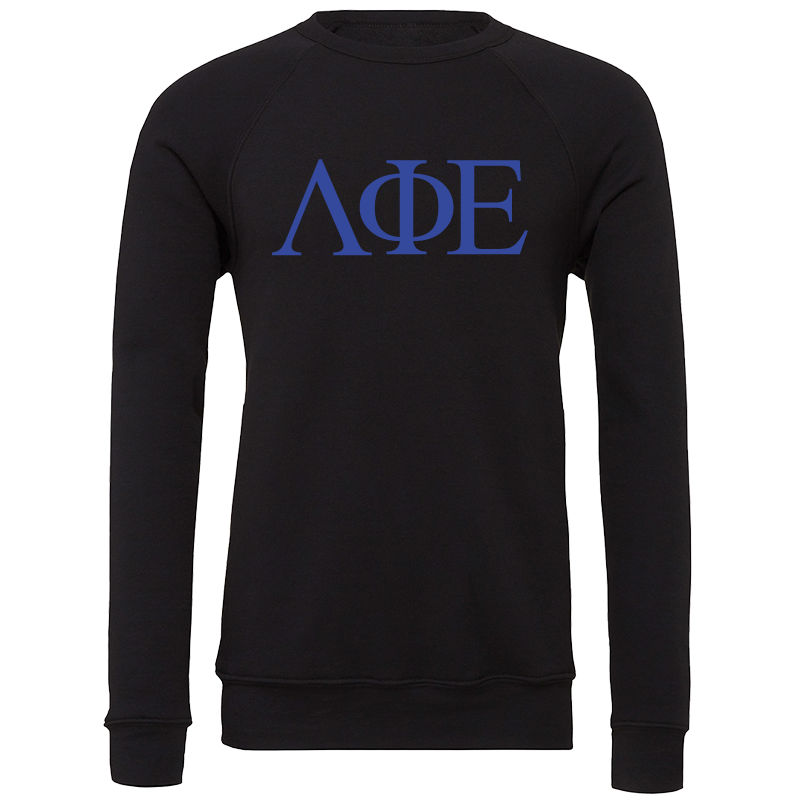 Lambda Phi Epsilon Lettered Crewneck Sweatshirts