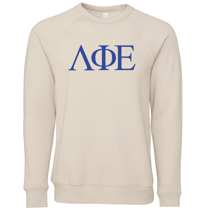 Lambda Phi Epsilon Lettered Crewneck Sweatshirts