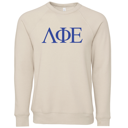 Lambda Phi Epsilon Lettered Crewneck Sweatshirts