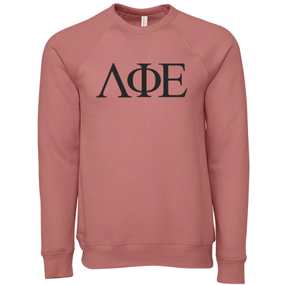 Lambda Phi Epsilon Lettered Crewneck Sweatshirts