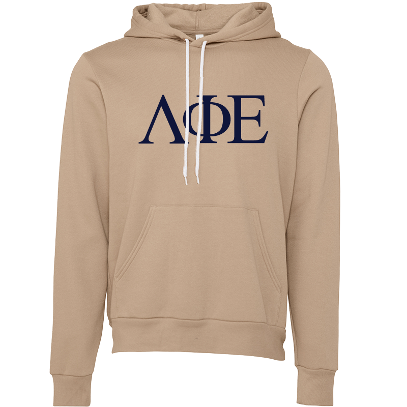 Lambda Phi Epsilon Lettered Hooded Sweatshirts