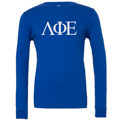 Lambda Phi Epsilon Lettered Long Sleeve T-Shirts