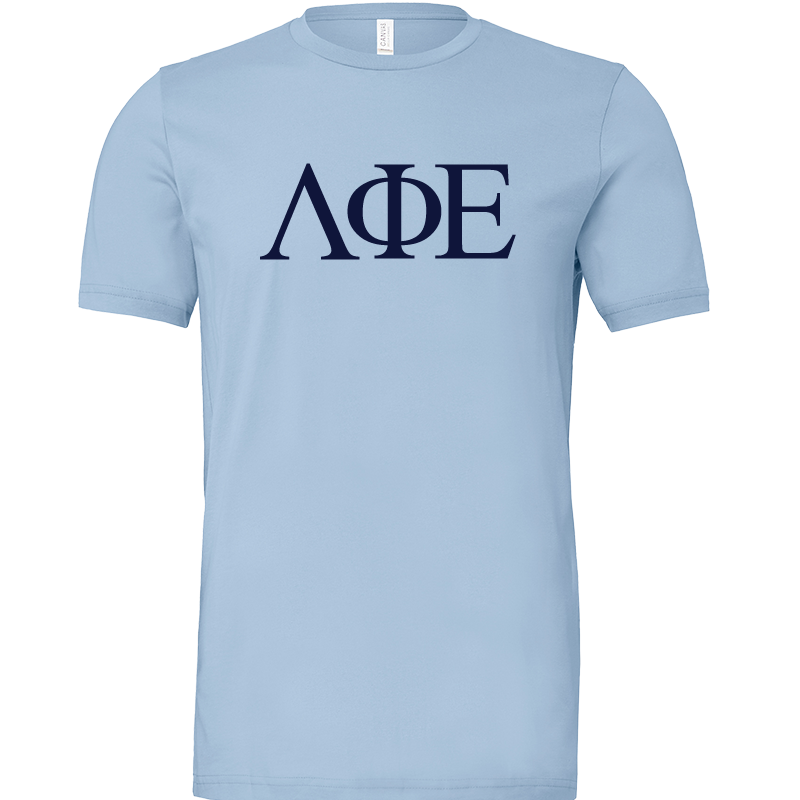 Lambda Phi Epsilon Lettered Short Sleeve T-Shirts