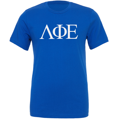 Lambda Phi Epsilon Lettered Short Sleeve T-Shirts