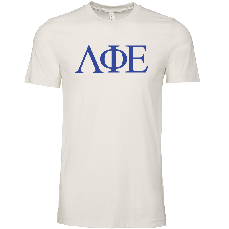 Lambda Phi Epsilon Lettered Short Sleeve T-Shirts