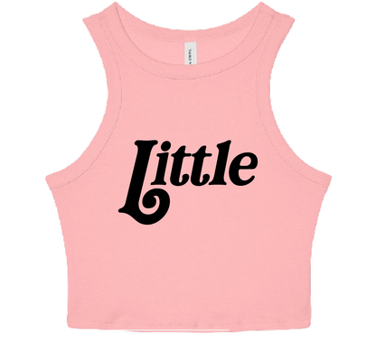 Big/Little Spangled Cropped Tank Tops