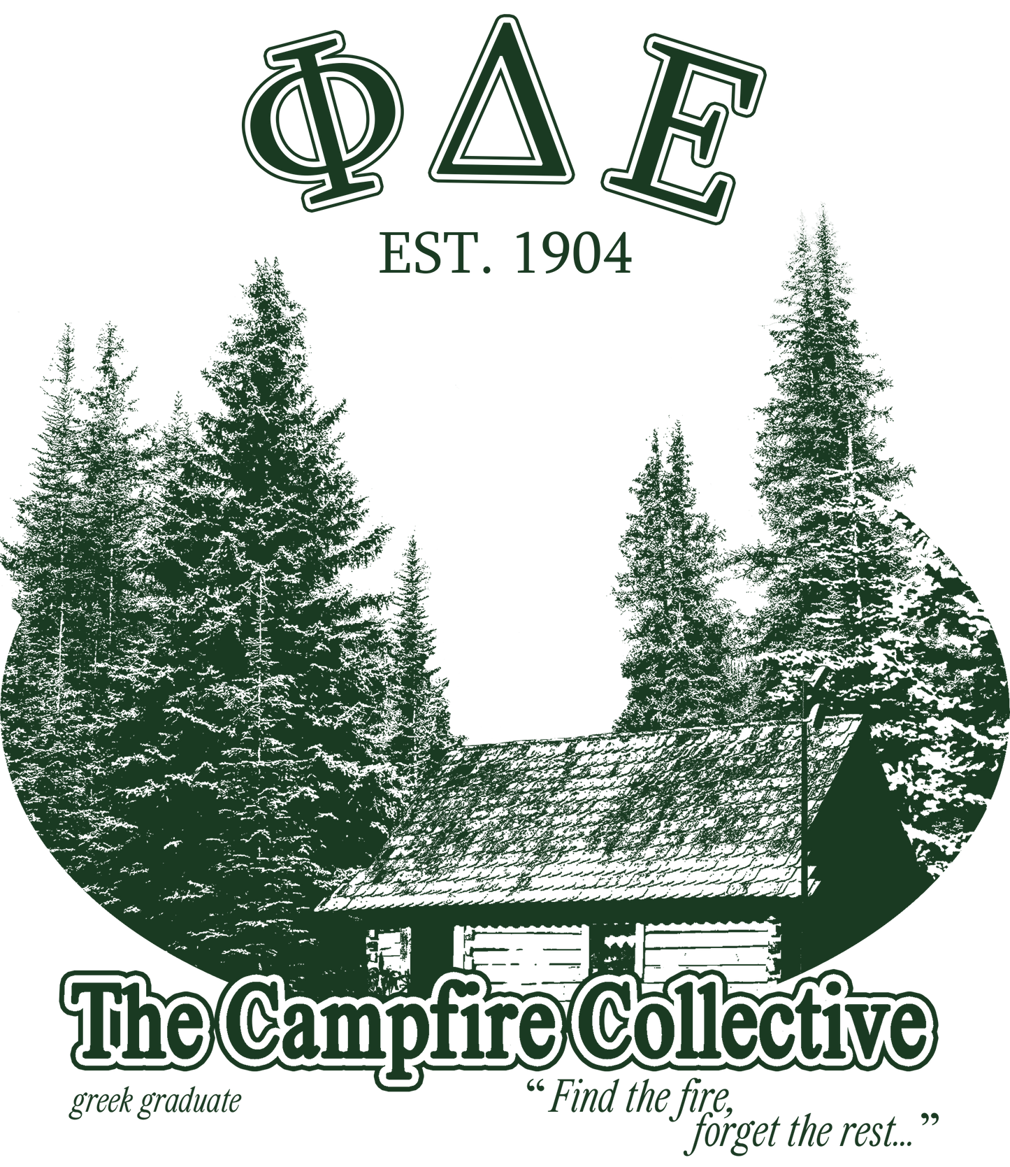 Phi Delta Epsilon Forest Graphic T-Shirt