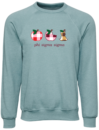 Phi Sigma Sigma Apple Evolution Crewneck
