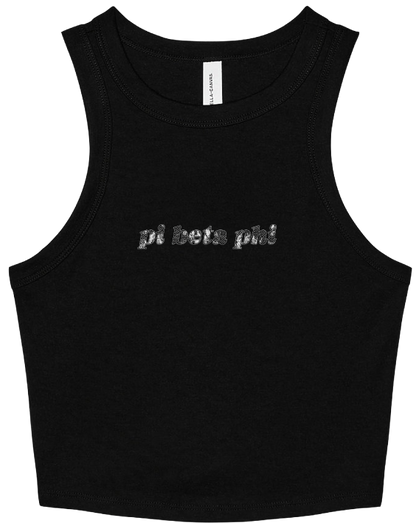 Pi Beta Phi Lace Print Cropped Tank