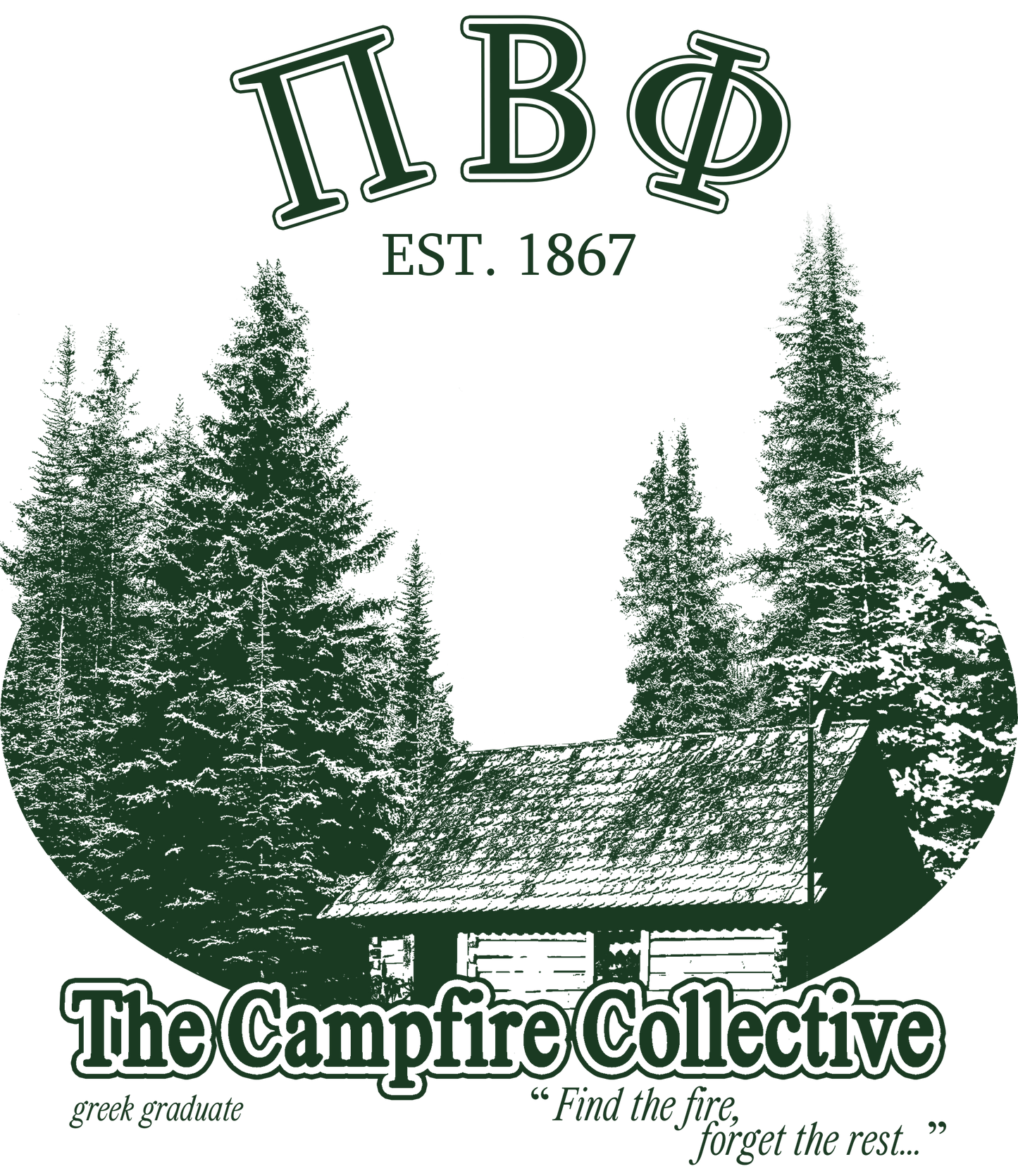 Pi Beta Phi Forest Graphic T-Shirt