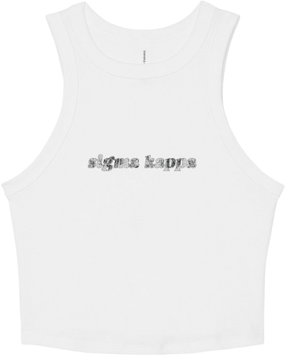 Sigma Kappa Lace Print Cropped Tank