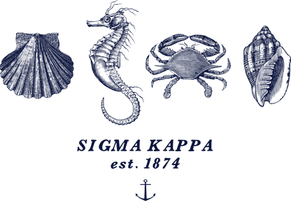Sigma Kappa Nautical Graphic T-Shirts