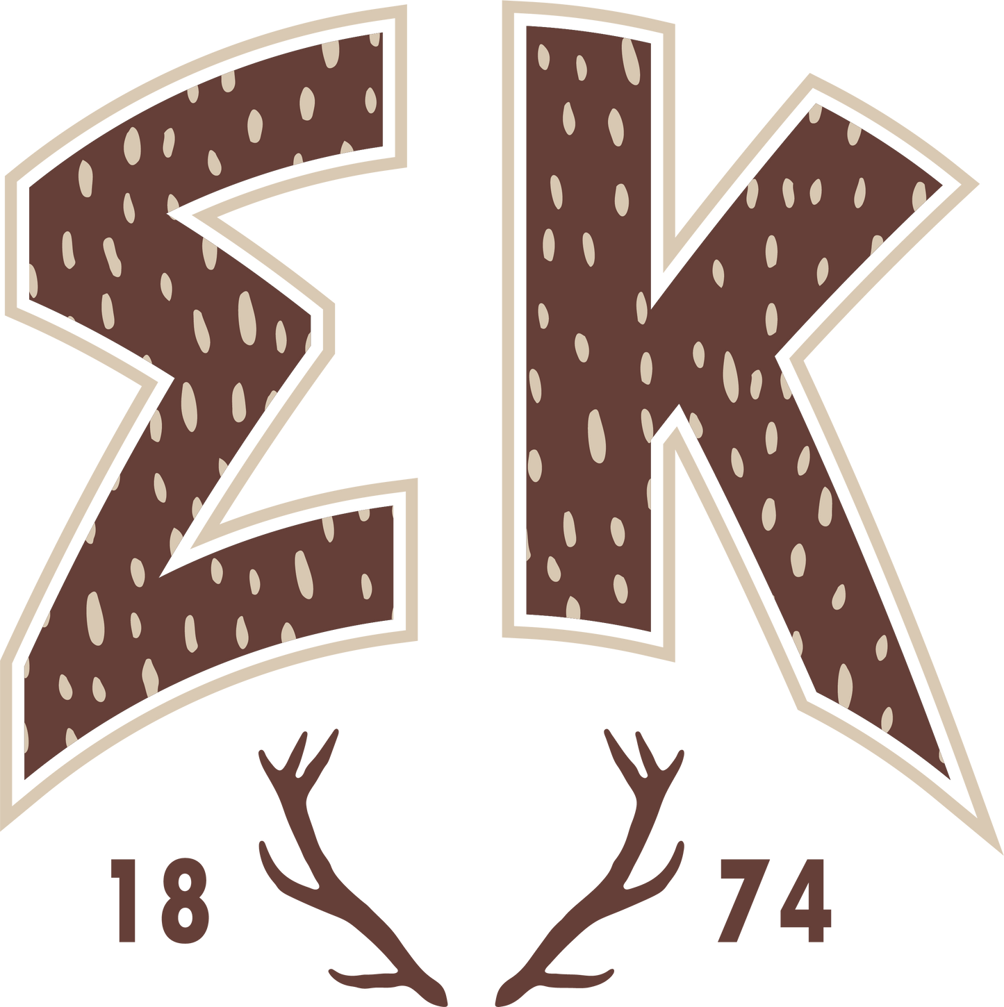 Sigma Kappa Fawn Print Varsity Crewneck
