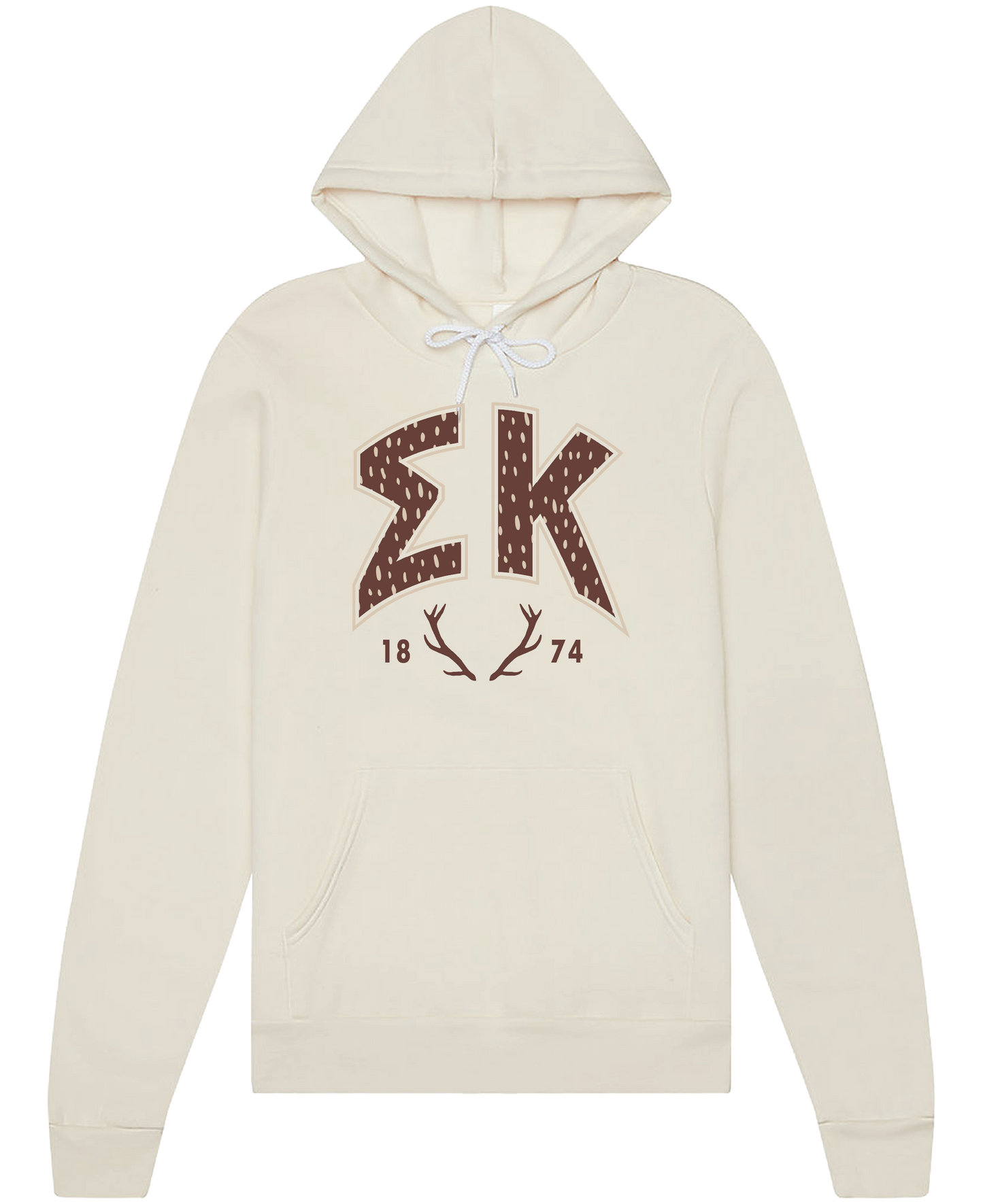 Sigma Kappa Fawn Print Varsity Hoodie