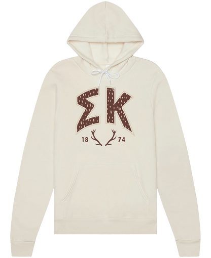 Sigma Kappa Fawn Print Varsity Hoodie