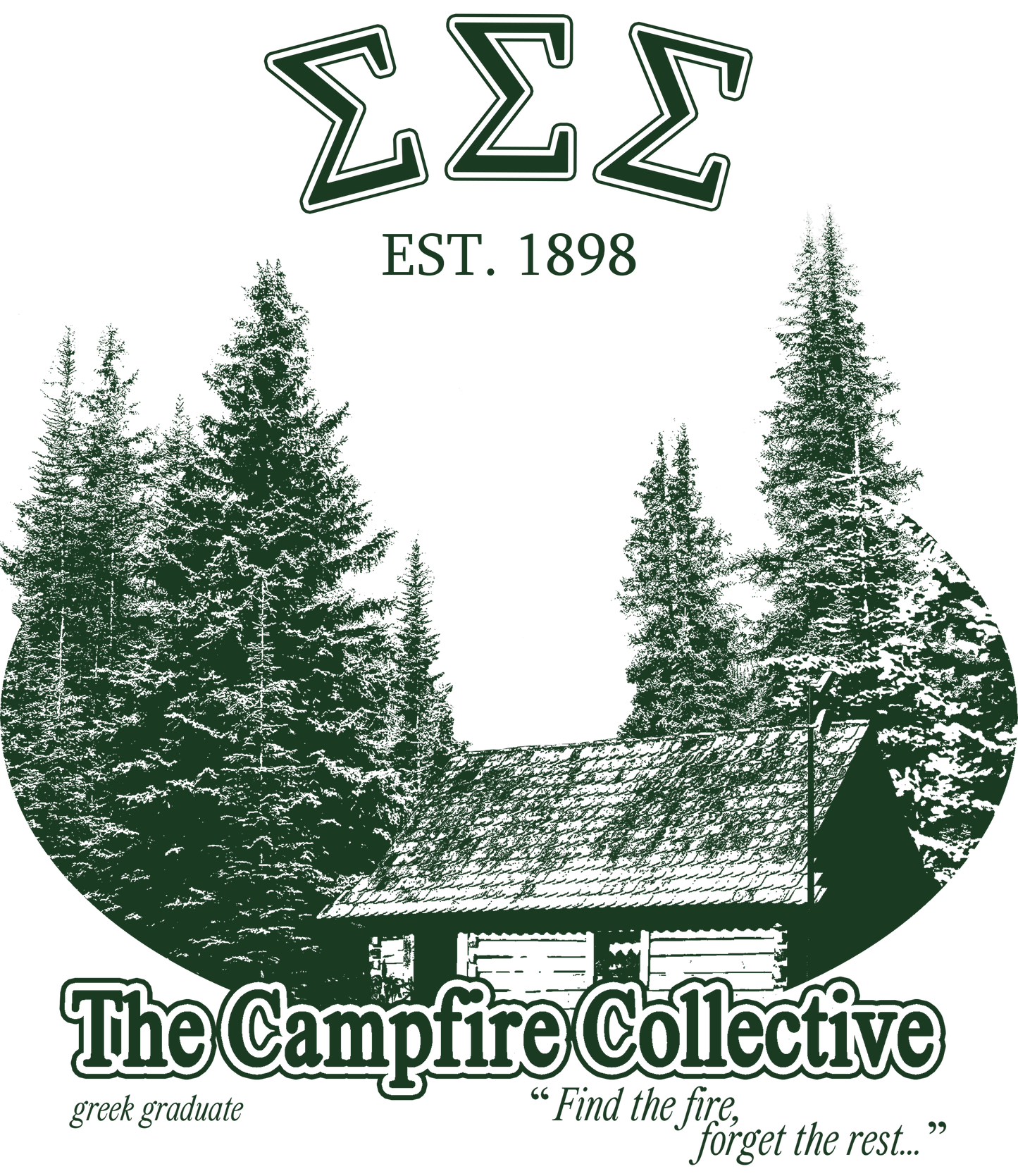 Sigma Sigma Sigma Forest Graphic T-Shirt
