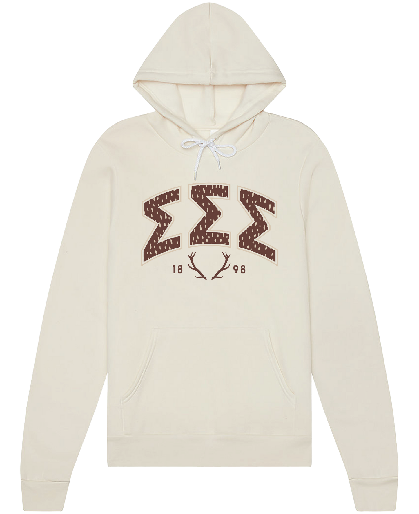 Sigma Sigma Sigma Fawn Print Varsity Hoodie