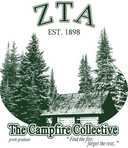 Zeta Tau Alpha Forest Graphic T-Shirt