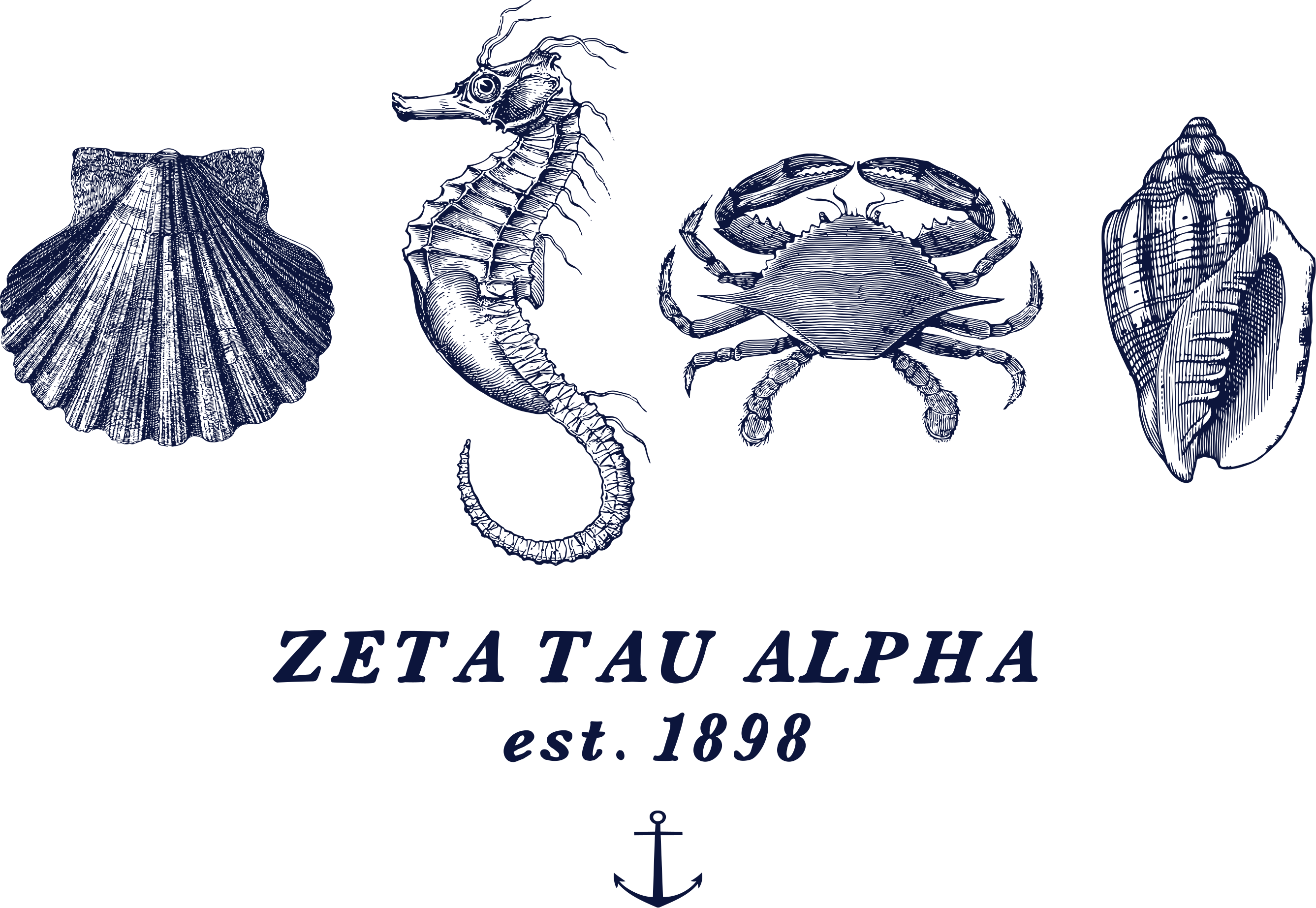 Zeta Tau Alpha Graphic Crewnecks
