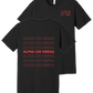 Alpha Chi Omega Repeating Name Short Sleeve T-Shirts