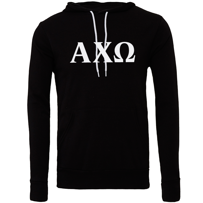 Alpha Chi Omega Lettered Hooded Sweatshirts