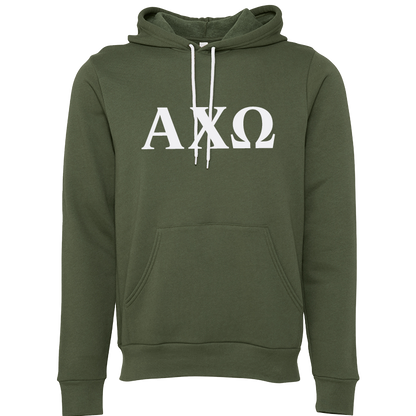 Alpha Chi Omega Lettered Hooded Sweatshirts