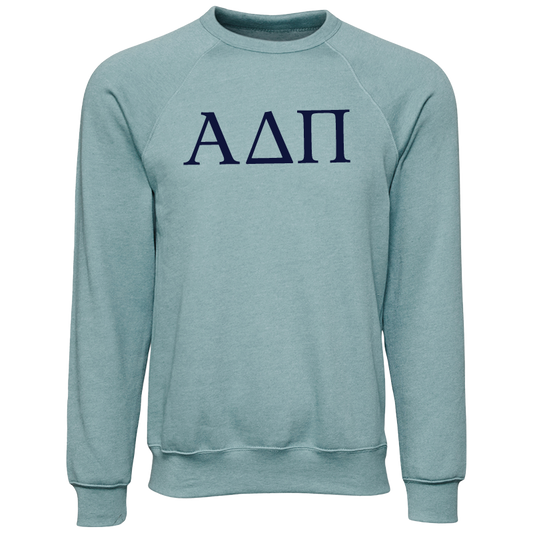 Alpha Delta Pi Lettered Crewneck Sweatshirts