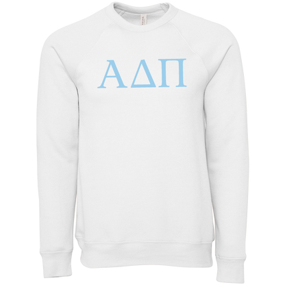 Alpha Delta Pi Lettered Crewneck Sweatshirts