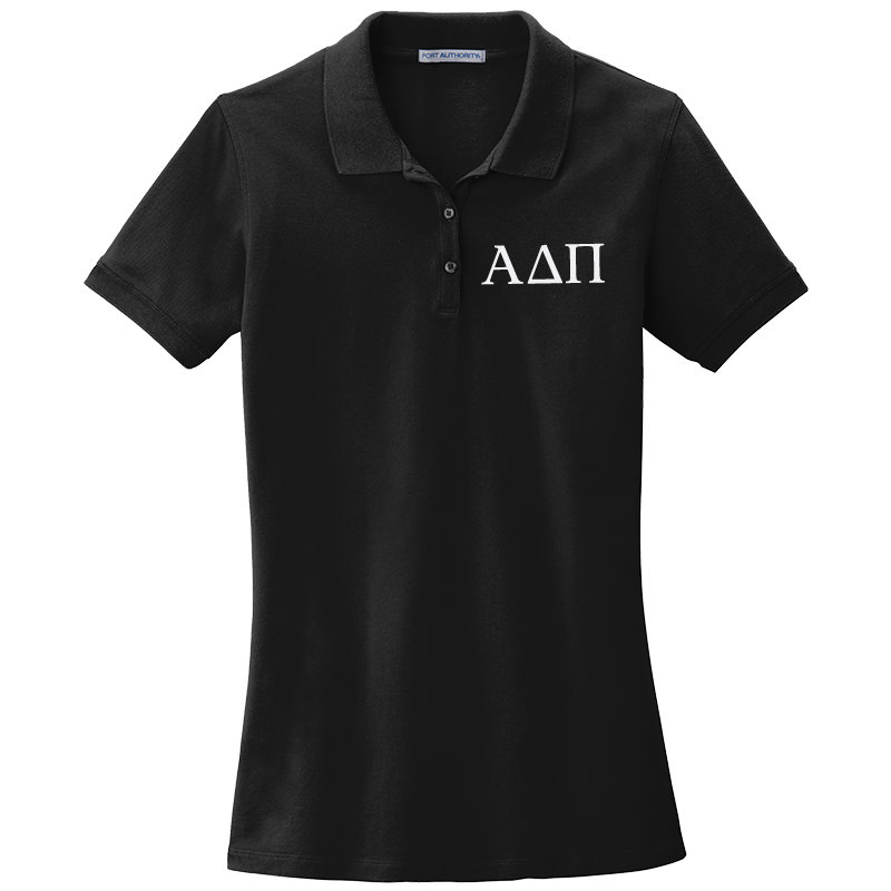 Alpha Delta Pi Ladies' Embroidered Polo Shirt