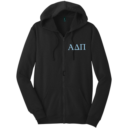 Alpha Delta Pi Zip-Up Hooded Sweatshirts