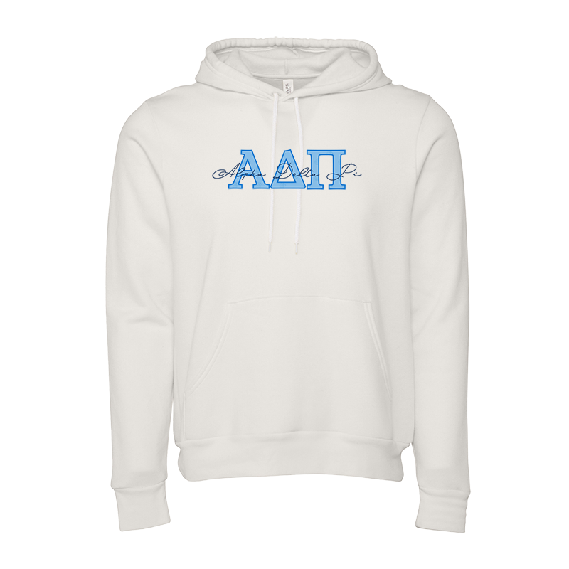 Alpha Delta Pi Applique Letters Hooded Sweatshirt
