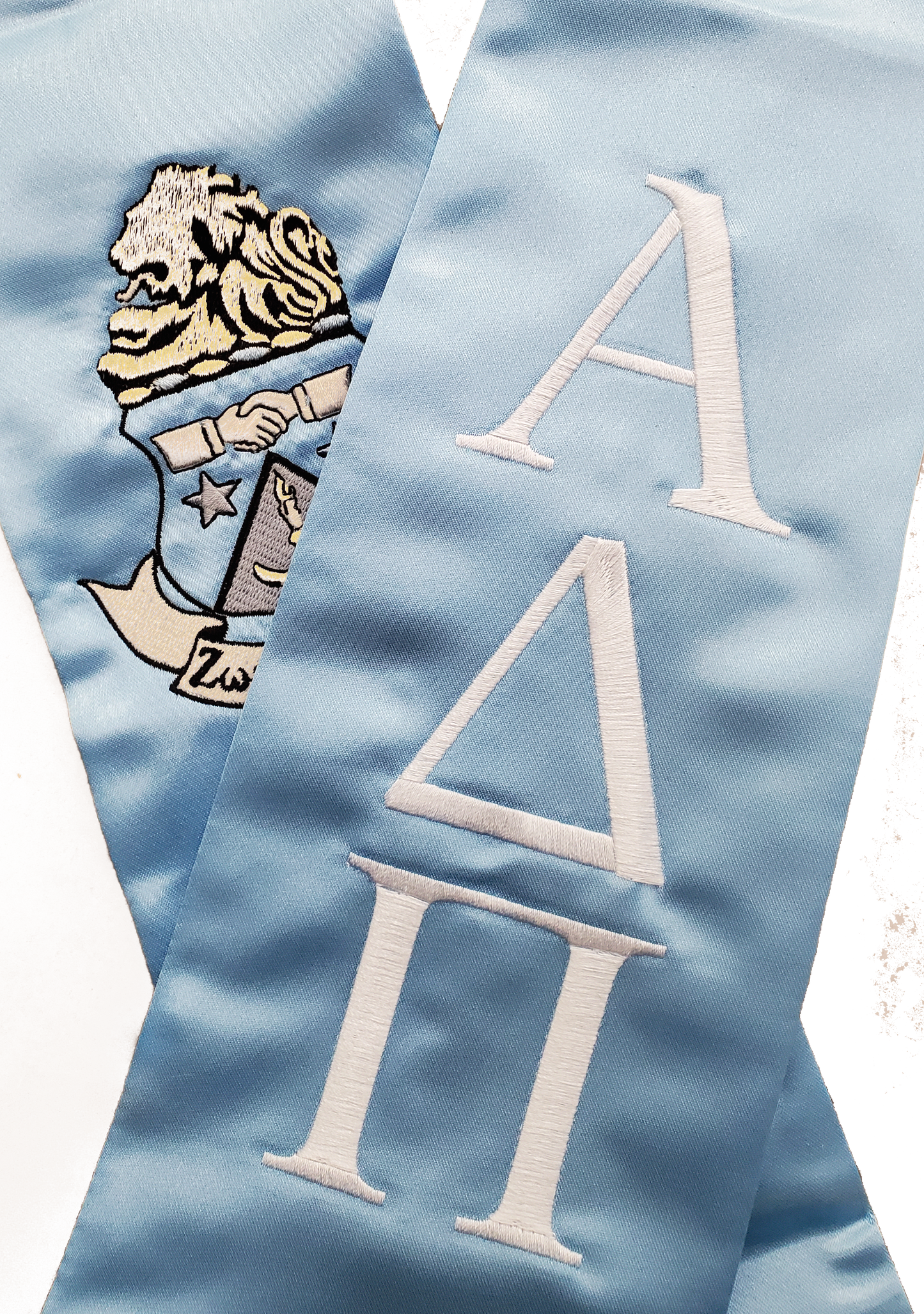 Alpha Delta Pi Graduation Stole Embroidered