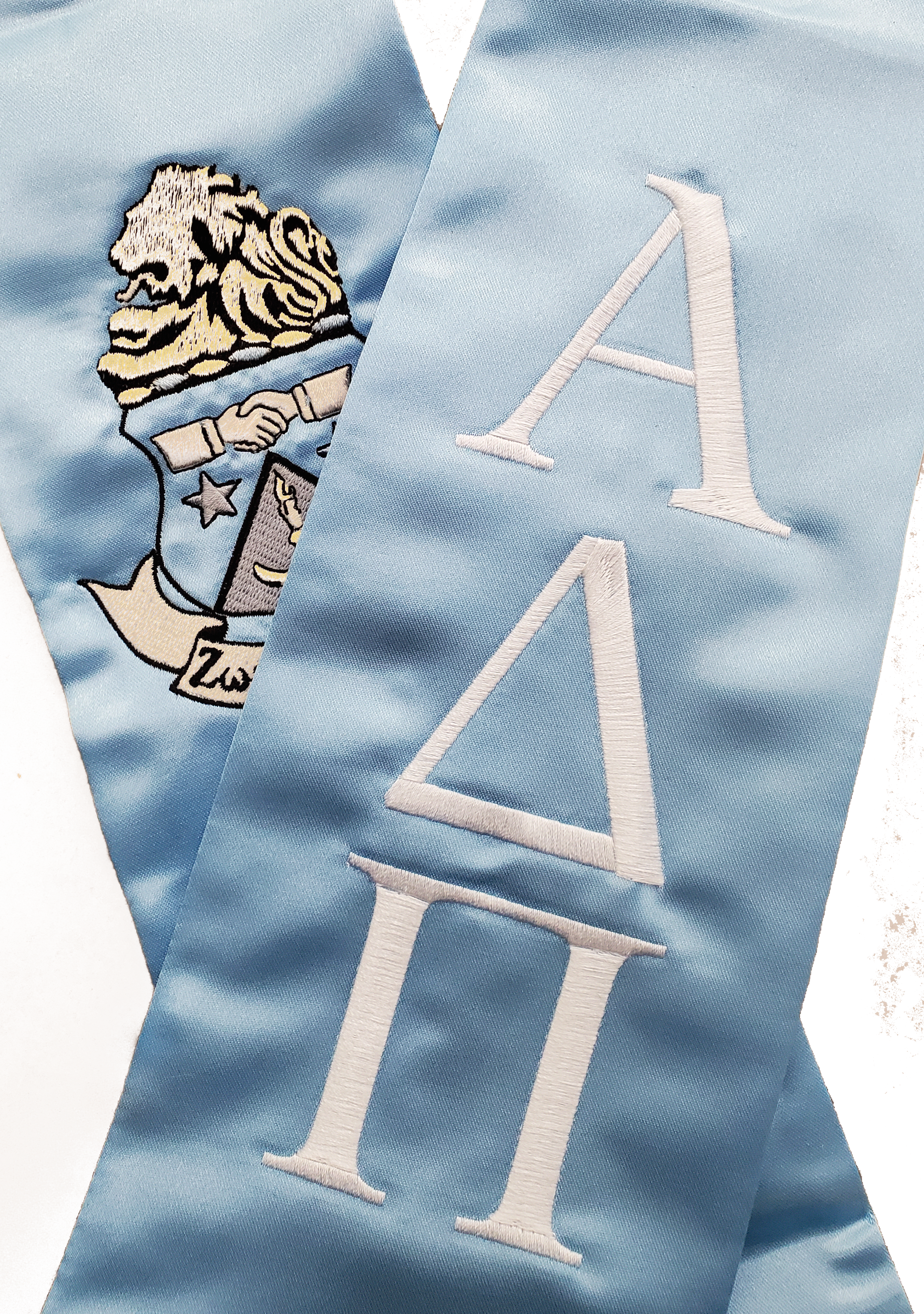 Alpha Delta Pi Graduation Stole Embroidered