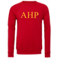 Alpha Eta Rho Lettered Crewneck Sweatshirts