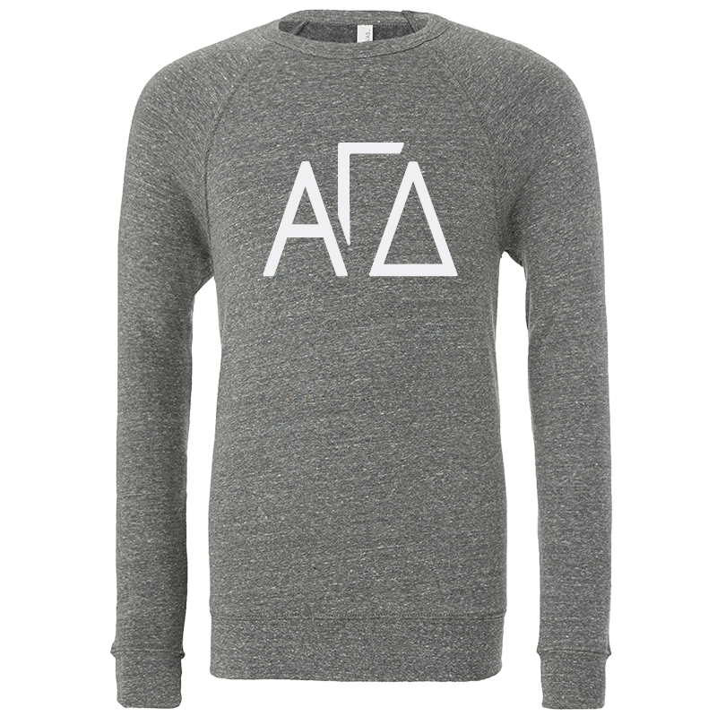 Alpha Gamma Delta Lettered Crewneck Sweatshirts