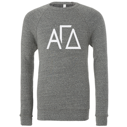 Alpha Gamma Delta Lettered Crewneck Sweatshirts