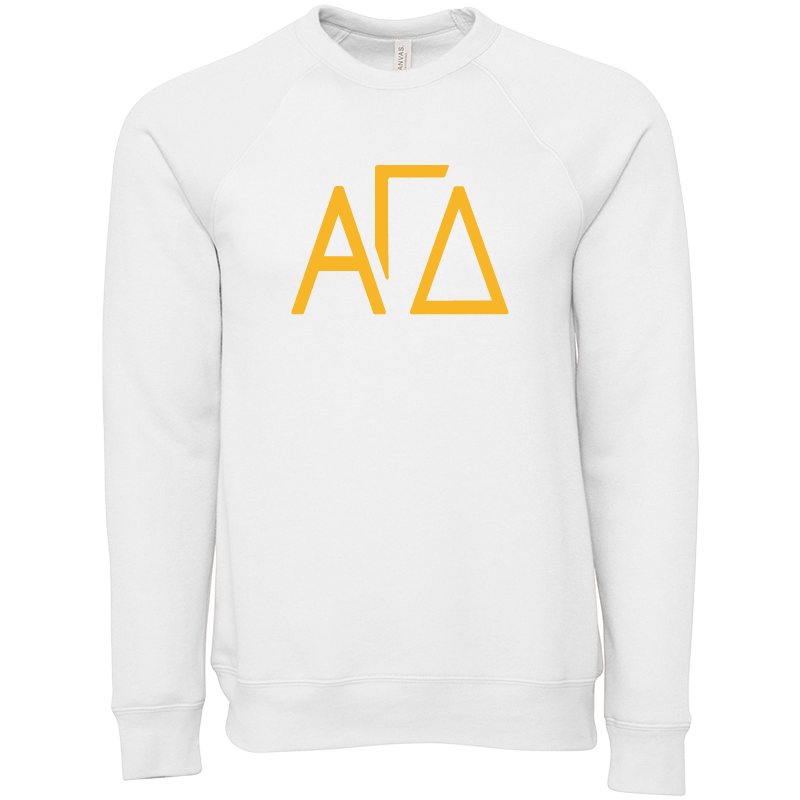 Alpha Gamma Delta Lettered Crewneck Sweatshirts