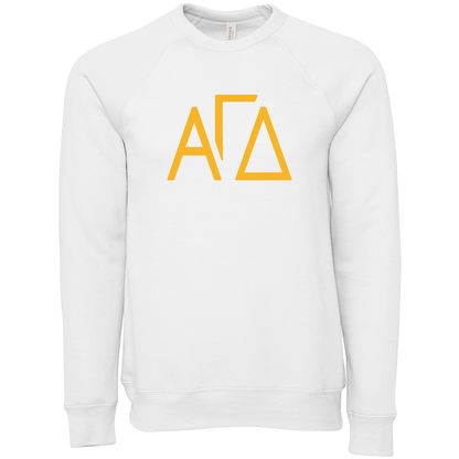 Alpha Gamma Delta Lettered Crewneck Sweatshirts