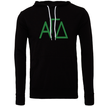 Alpha Gamma Delta Lettered Hooded Sweatshirts