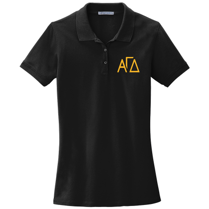 Alpha Gamma Delta Ladies' Embroidered Polo Shirt