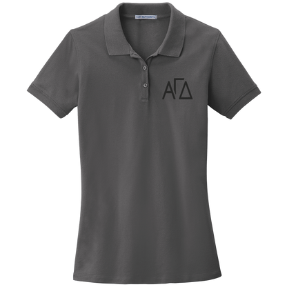 Alpha Gamma Delta Ladies' Embroidered Polo Shirt