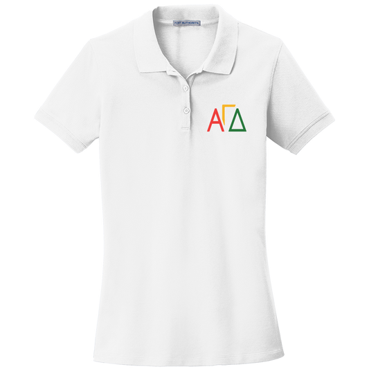 Alpha Gamma Delta Ladies' Embroidered Polo Shirt