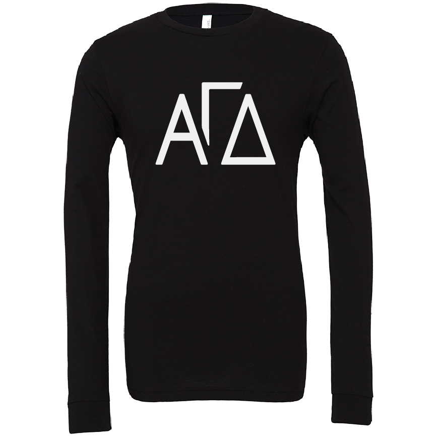 Alpha Gamma Delta Lettered Long Sleeve T-Shirts