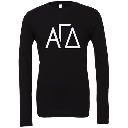 Alpha Gamma Delta Lettered Long Sleeve T-Shirts