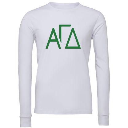 Alpha Gamma Delta Lettered Long Sleeve T-Shirts