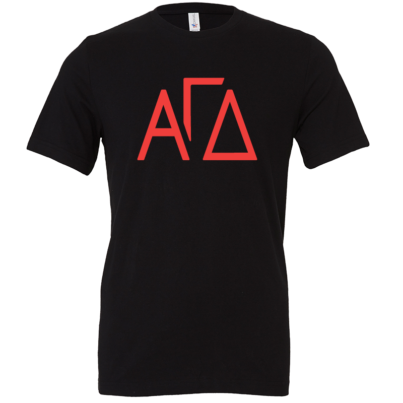 Alpha Gamma Delta Lettered Short Sleeve T-Shirts