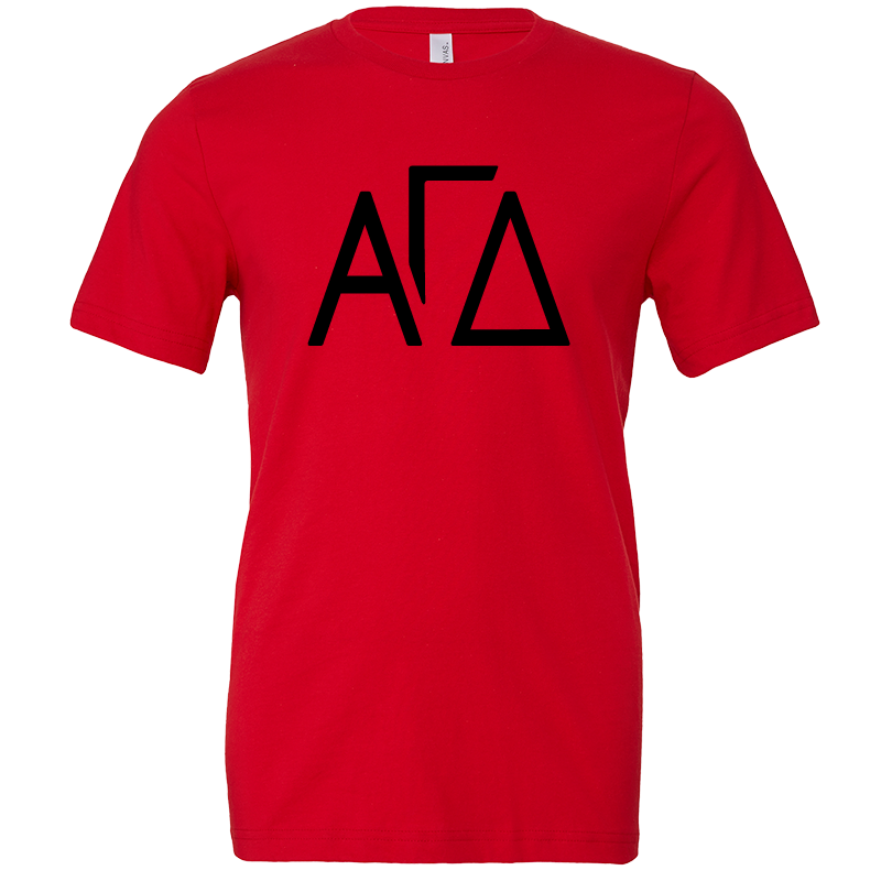 Alpha Gamma Delta Lettered Short Sleeve T-Shirts
