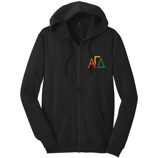 Alpha Gamma Delta Zip-Up Hooded Sweatshirts
