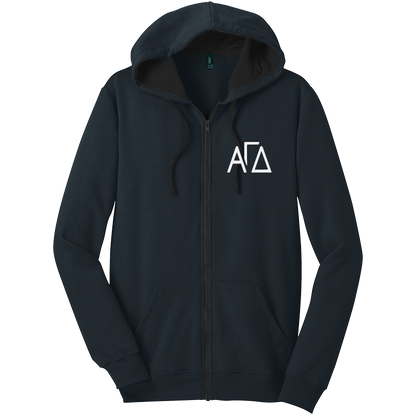 Alpha Gamma Delta Zip-Up Hooded Sweatshirts